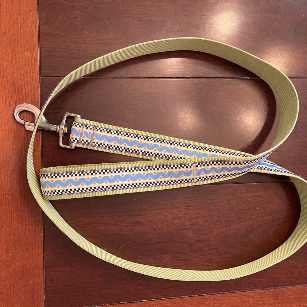MacKenzie-Childs Green and Blue Dog Collar